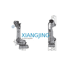 6 محور يستخدم Yaskawa Robot Arm مع حمولة القابض لروبوت صناعي 180 كجم
