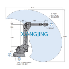 6 محور يستخدم Yaskawa Robot Arm مع حمولة القابض لروبوت صناعي 180 كجم