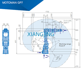 YASKAWA GP7 Pick And Place Robotic Arm 7kg الحمولة 927mm Arm Robots