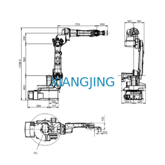 ABB 6 محور يستخدم لحام روبوت IRB 1520ID روبوت آلة لحام حمولة 4 كجم