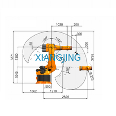 تستخدم KUKA Industrial Robot Arm 6 Axis KR 360 R2830 لروبوت منصات التحميل